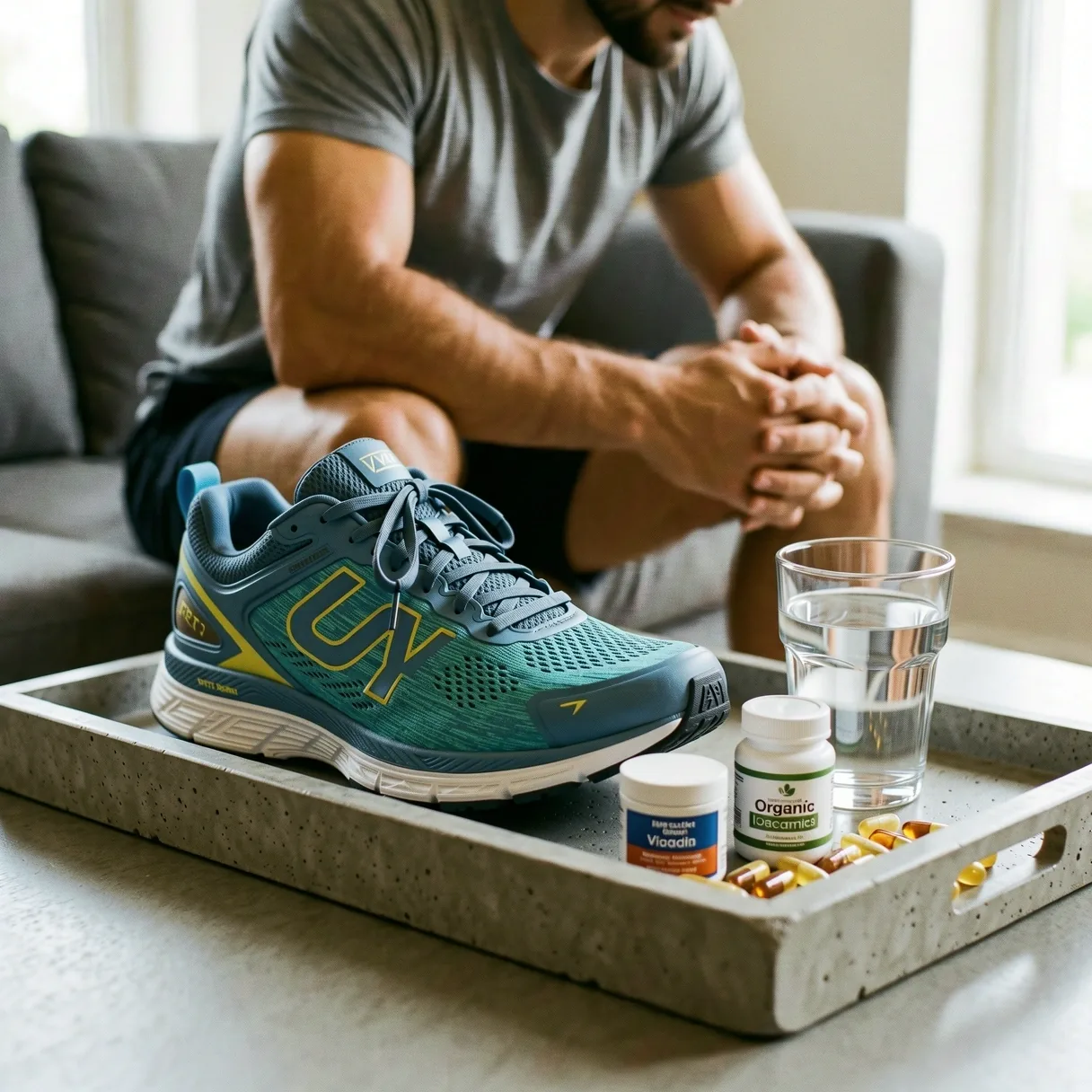Premium men's wellness aesthetic